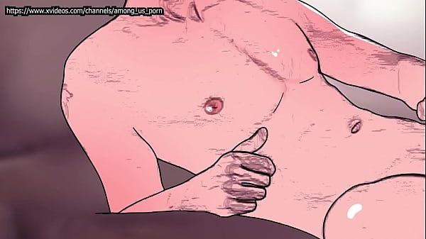 One Piece yaoi – Luffy cums after masturbating – anime hentai