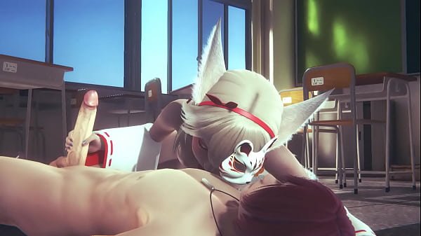 Yaoi Femboy – Fox Femboy having sex in class – Sissy crossdress Japanese Asian Manga Anime Film  Game Porn Gay