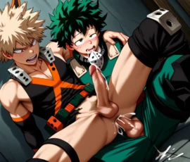 Bakugou x Midoriya My Hero Academia Yaoi 51