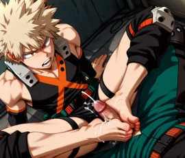 Bakugou x Midoriya My Hero Academia Yaoi 56